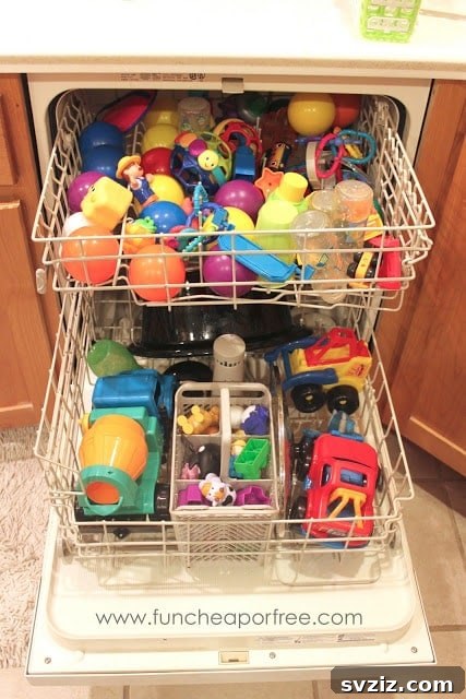 24 Clever Cleaning Hacks for a Spotless Home 12 Sanitize Toys