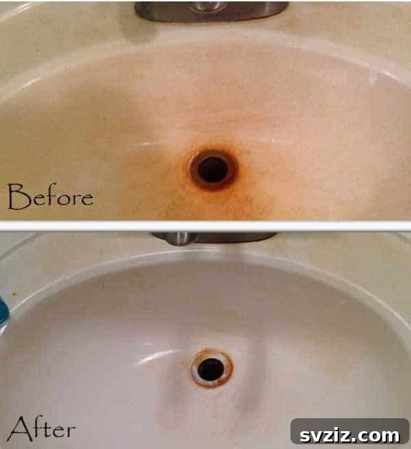 24 Clever Cleaning Hacks for a Spotless Home 6 Sink Stains