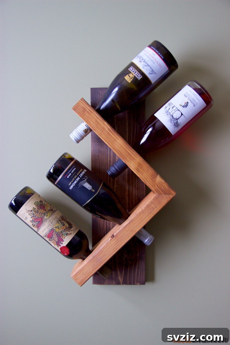 DIY wall wine holder plans