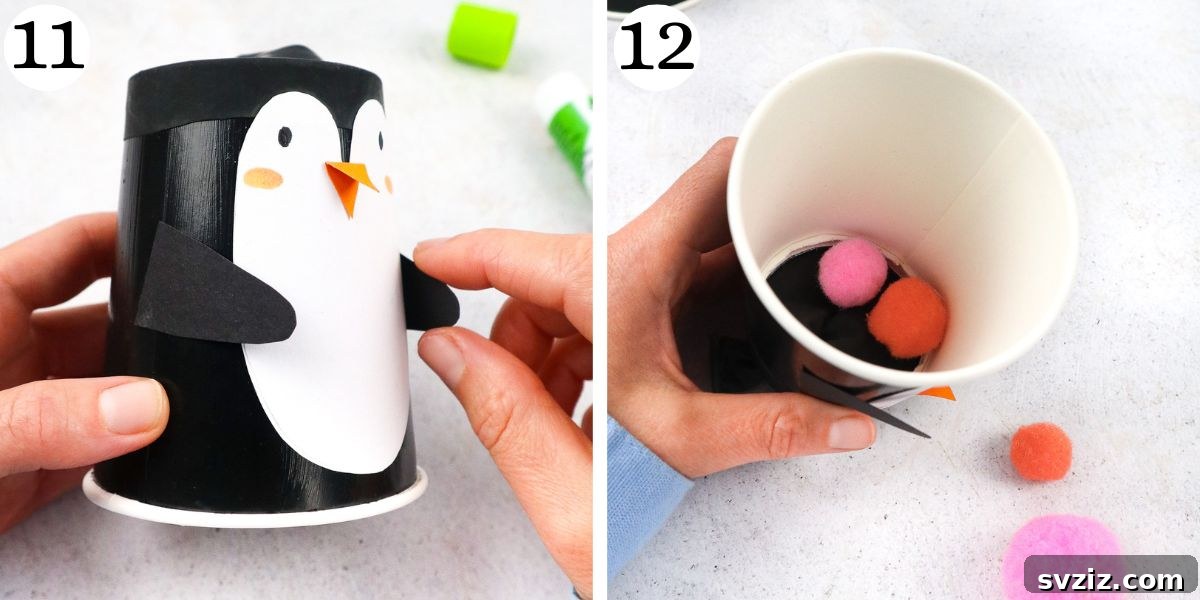 Homemade Penguin Launchers 9 Lovely Penguin Poppers - Creative Kids Craft