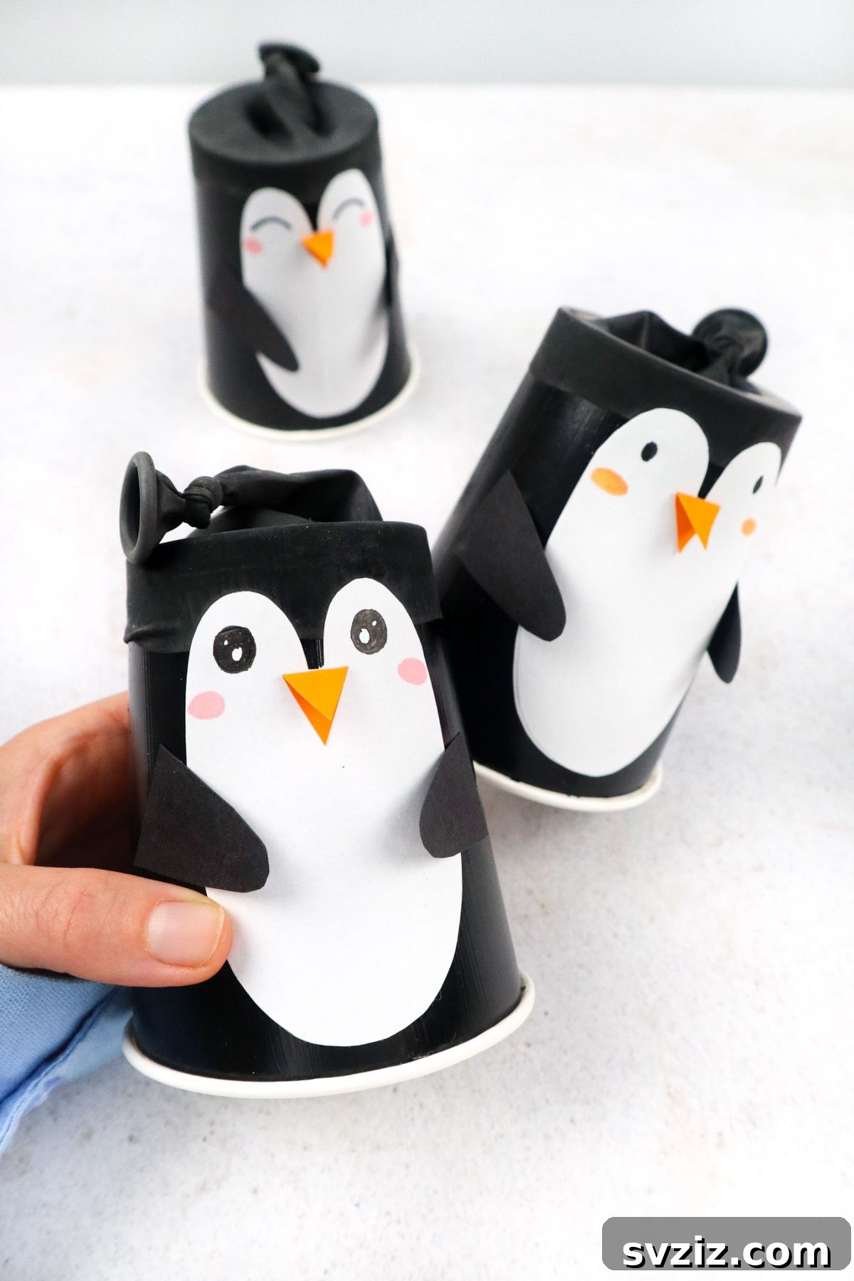 Homemade Penguin Launchers 10 Pretty Penguin Poppers - Fun Party Favor Idea
