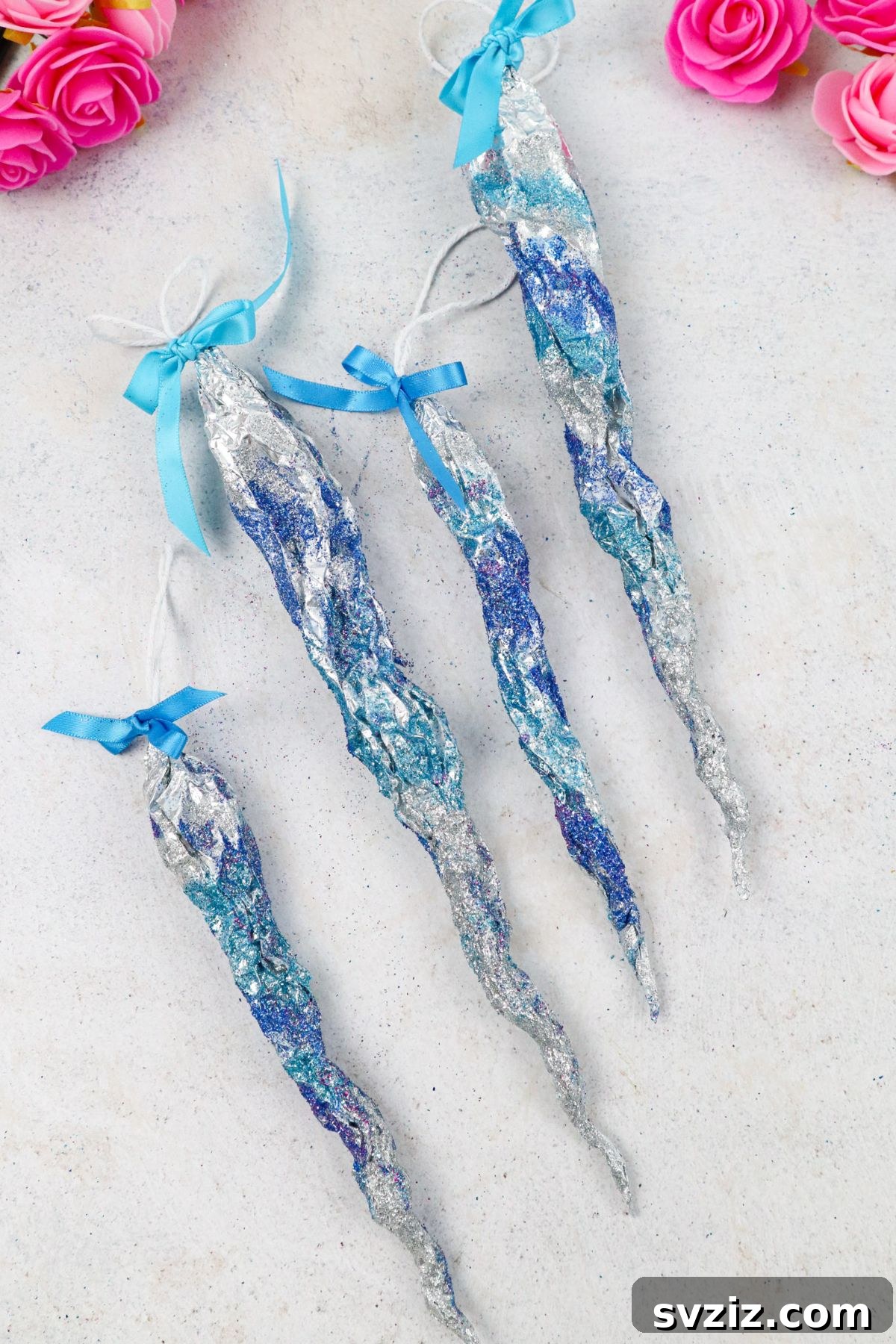 Dazzling Handmade Icicle Ornaments 10 Unique Sparkling Icicle Craft