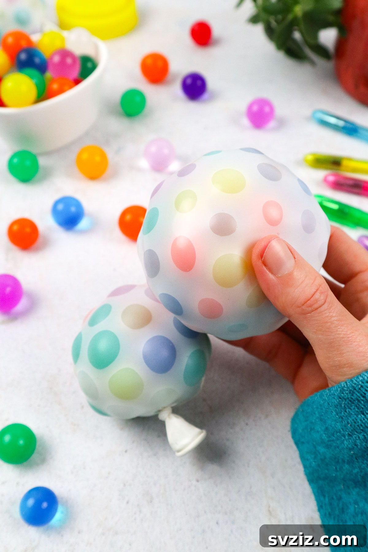 Collection of Cute DIY Water Bead Stress Balls