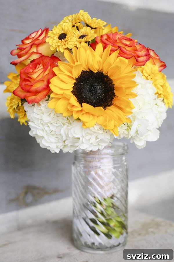 Host a Magical Backyard Wedding Without Breaking the Bank 20 Small floral arrangements in jam jars