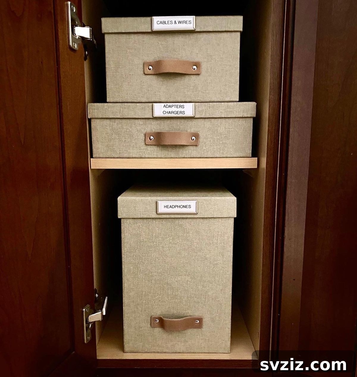 21 Genius Hacks to Organize Your Entertainment Hub 11 9. Stylish Boxes