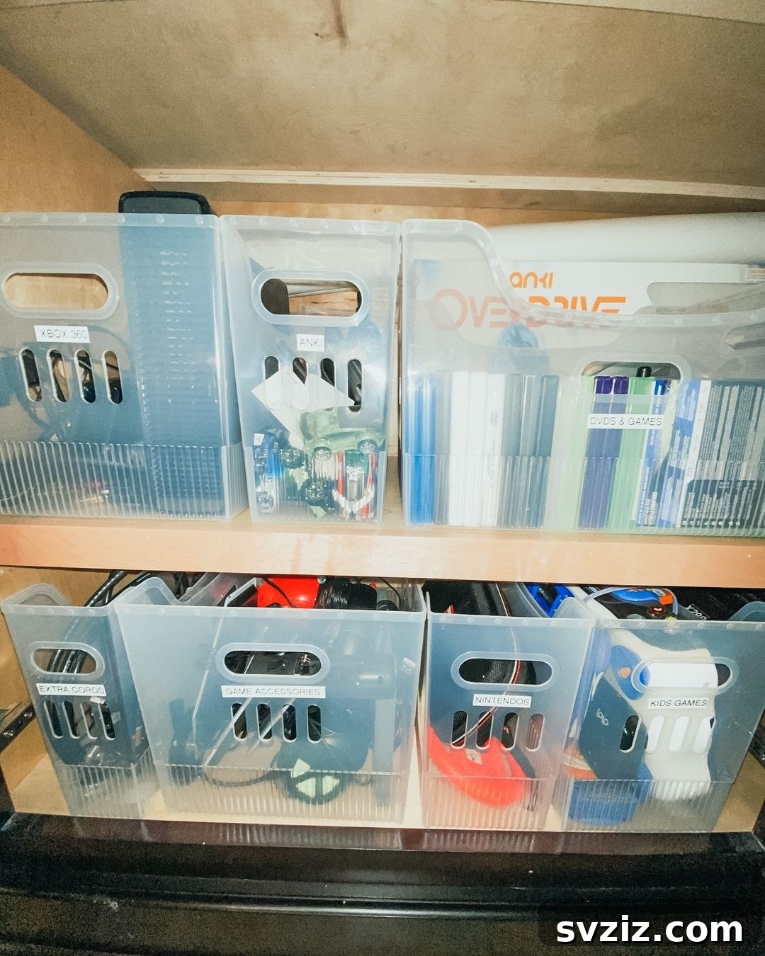 21 Genius Hacks to Organize Your Entertainment Hub 13 11. Multi Purpose Bins