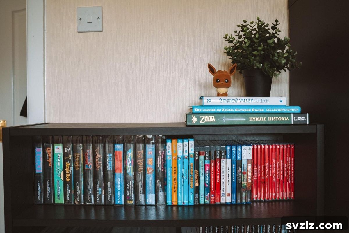 21 Genius Hacks to Organize Your Entertainment Hub 19 17. Bookcase for Video Game Storage