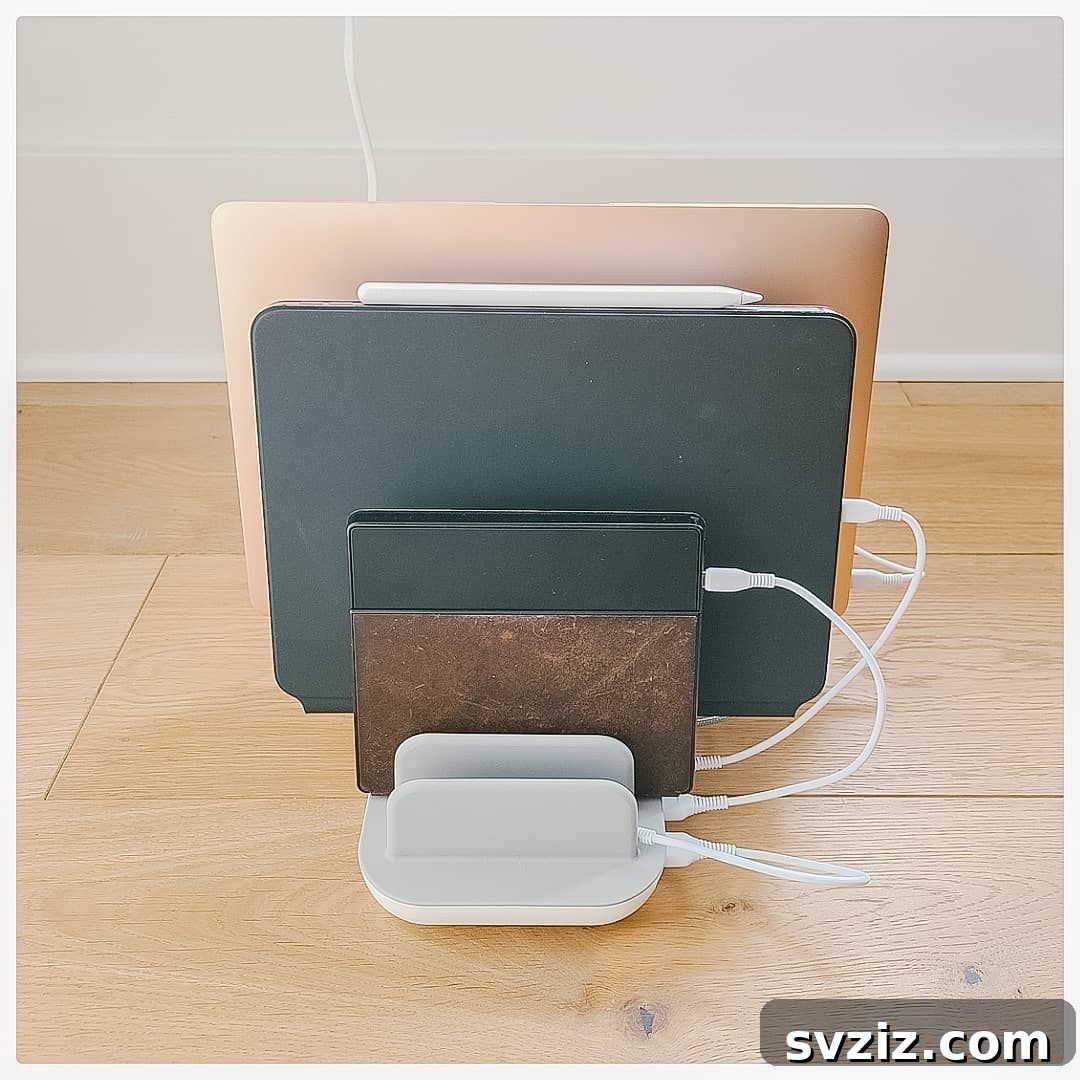 21 Genius Hacks to Organize Your Entertainment Hub 5 3. Charging Station