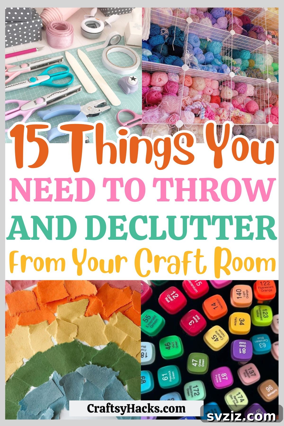 Transform your Messy Craft Room with these simple storage ideas that will help you Declutter Craft Room once and for all. Our Craft Room Organization Hacks make sorting through supplies stress-free while creating a functional creative space you'll love.