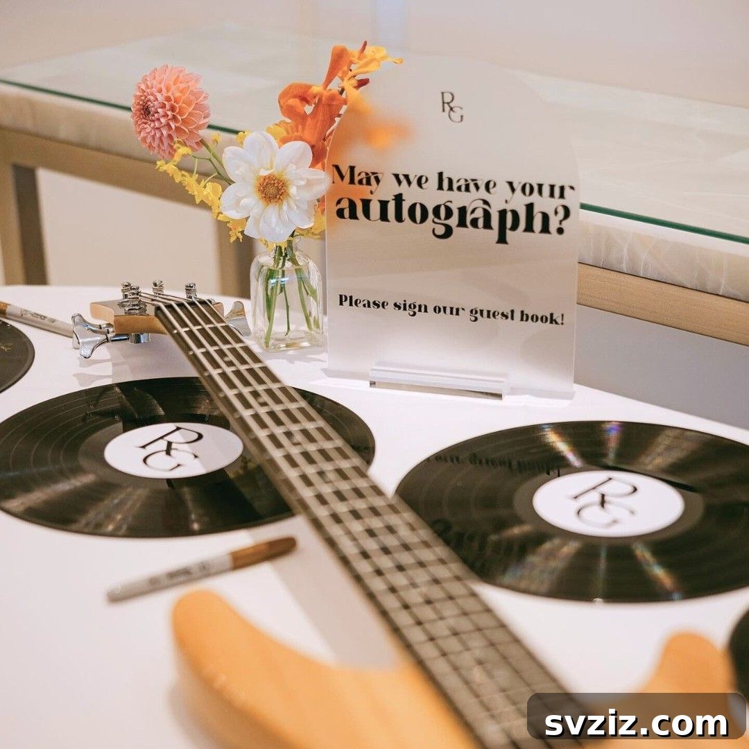 9. Vinyl Records Guest Book