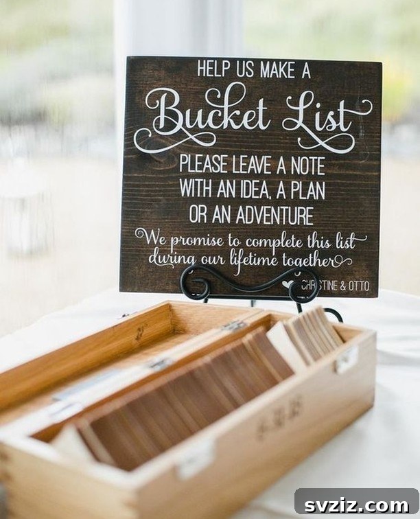 12. Guest Bucket List