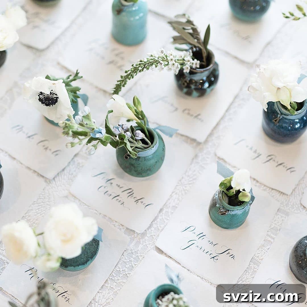 18. Tiny Vases and Handmade Paper Tags
