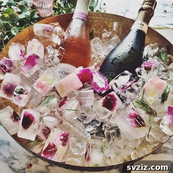 20. Petal Ice Cubes