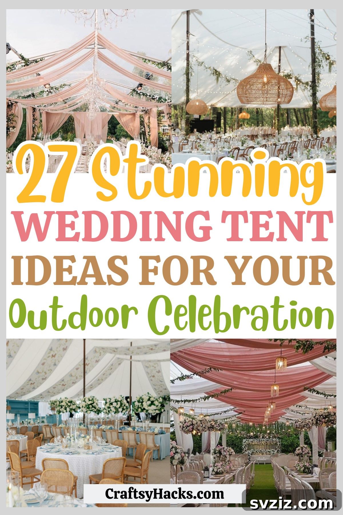 outdoor wedding tent decoration ideas