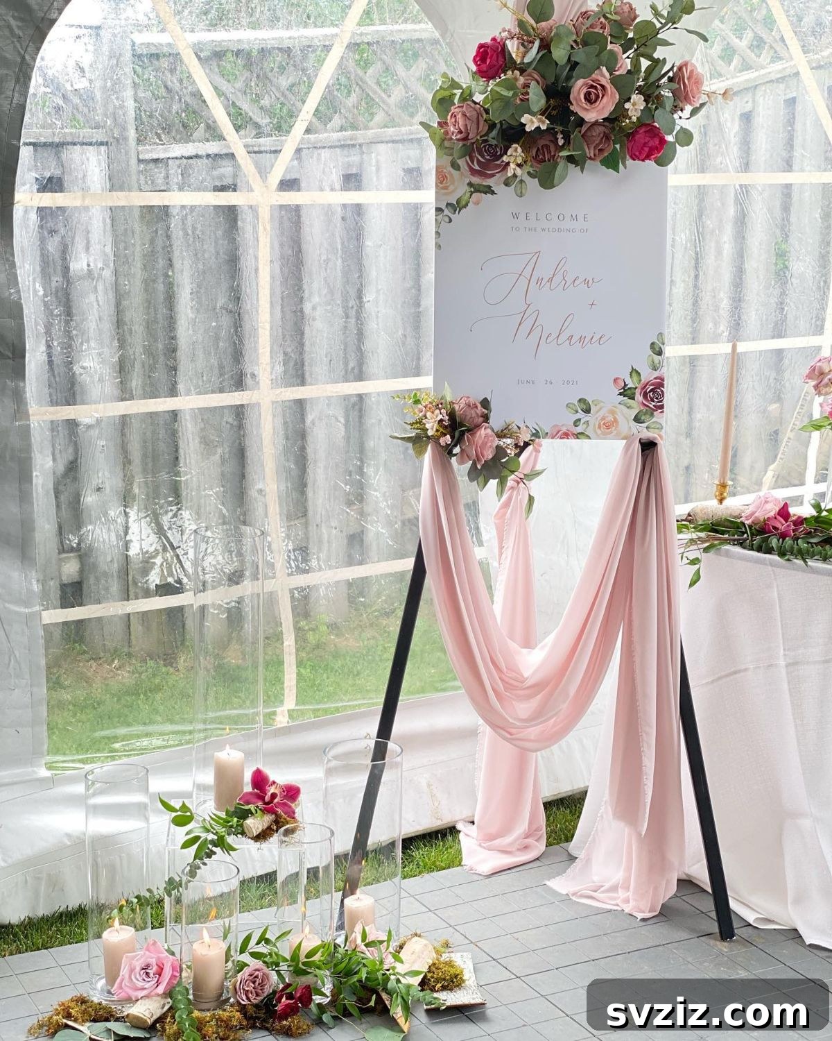 15. Elegant Welcome Sign