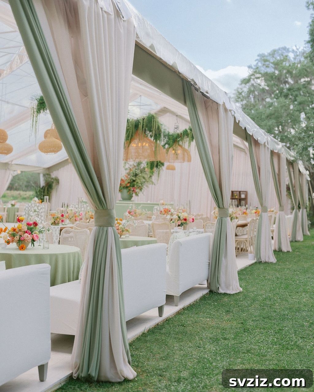 1. Sage Green Drapery