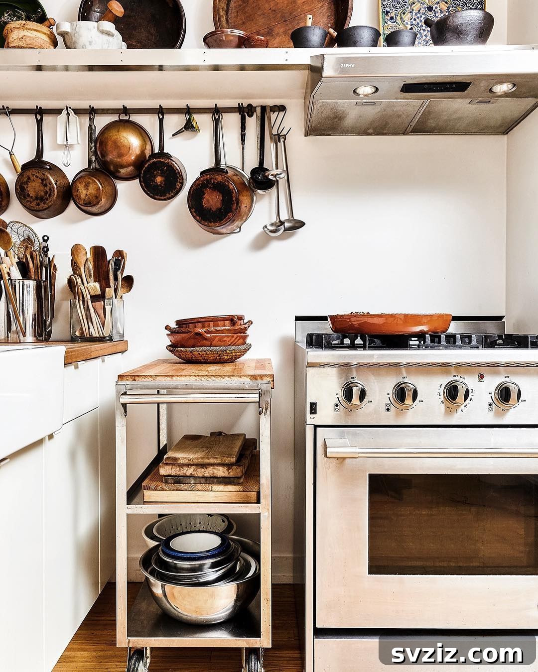 13. Rolling Kitchen Island