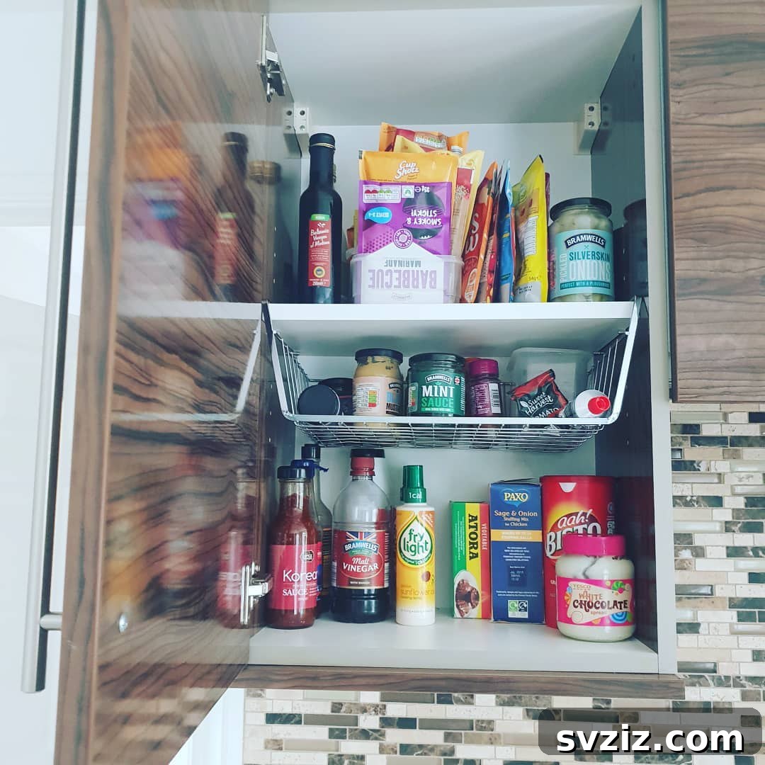 7. Hanging Undershelf Wire Basket