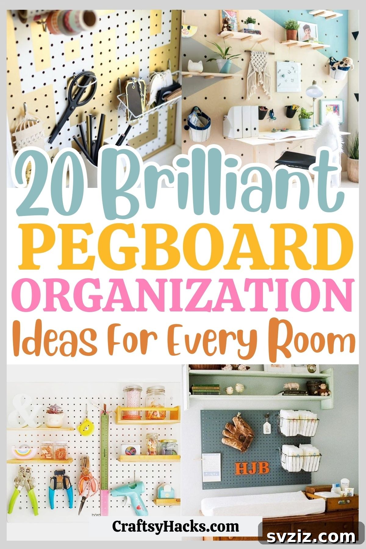 Creative pegboard organization ideas for home storage