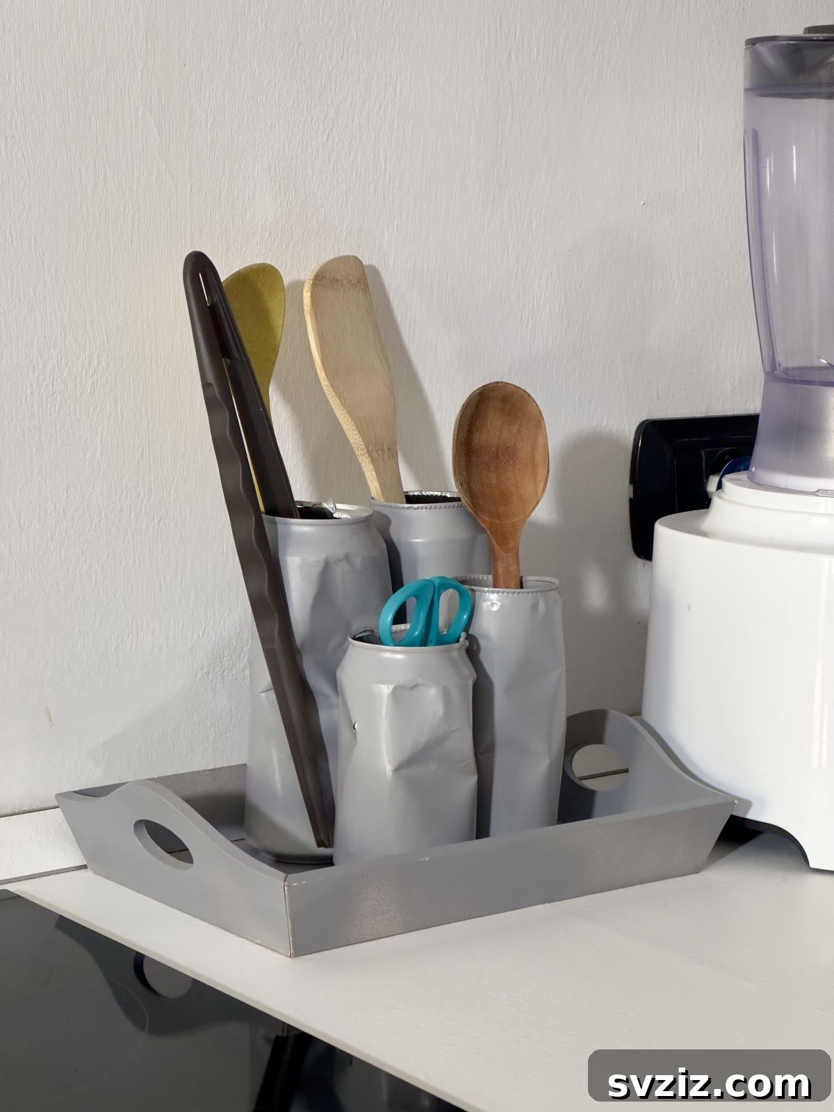 Upcycled cans used for storage solutions