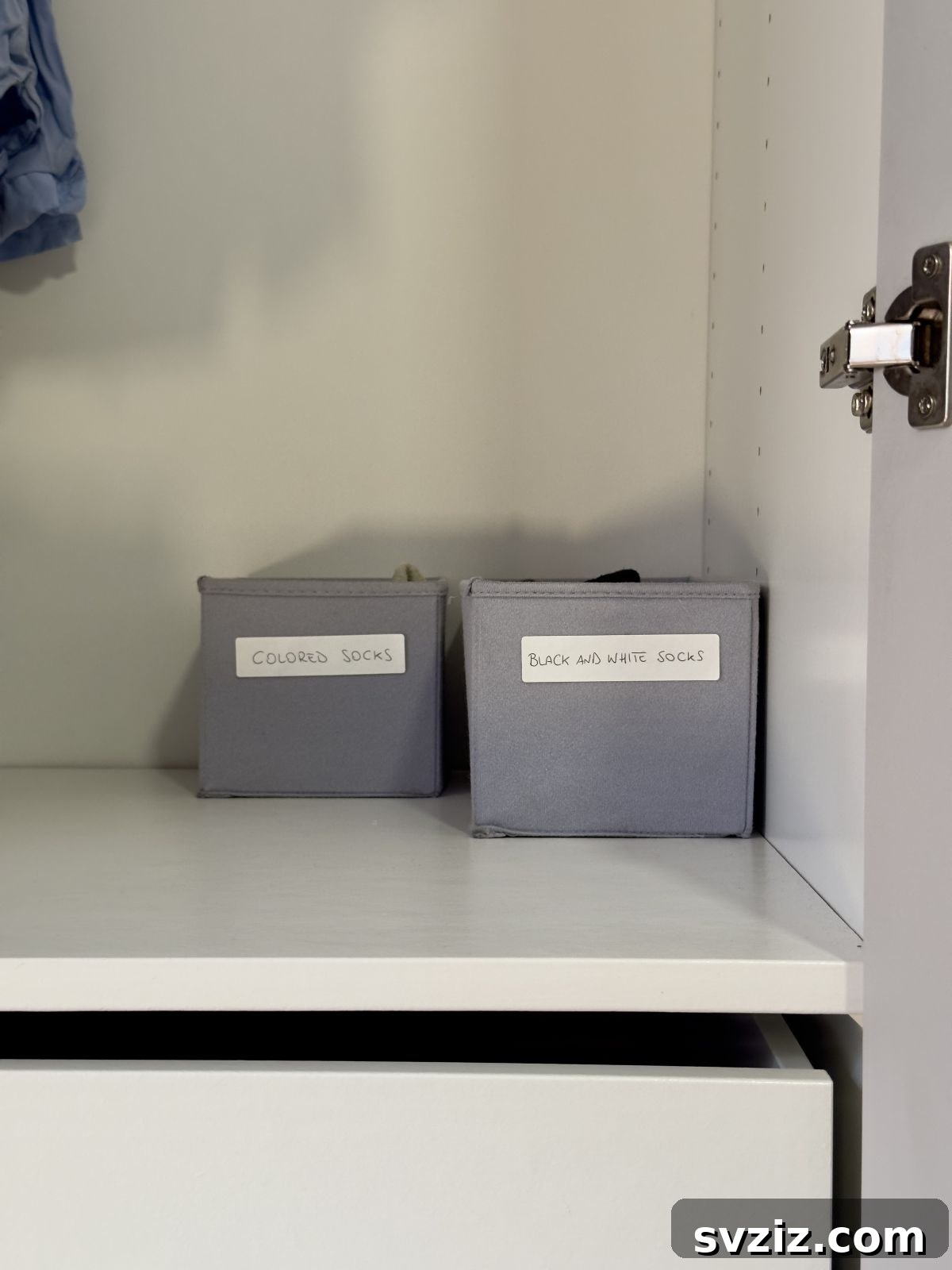 21 Genius Home Organization Hacks for ADHD Brains 5 3. Simplify Closet Organization with labeled fabric bins