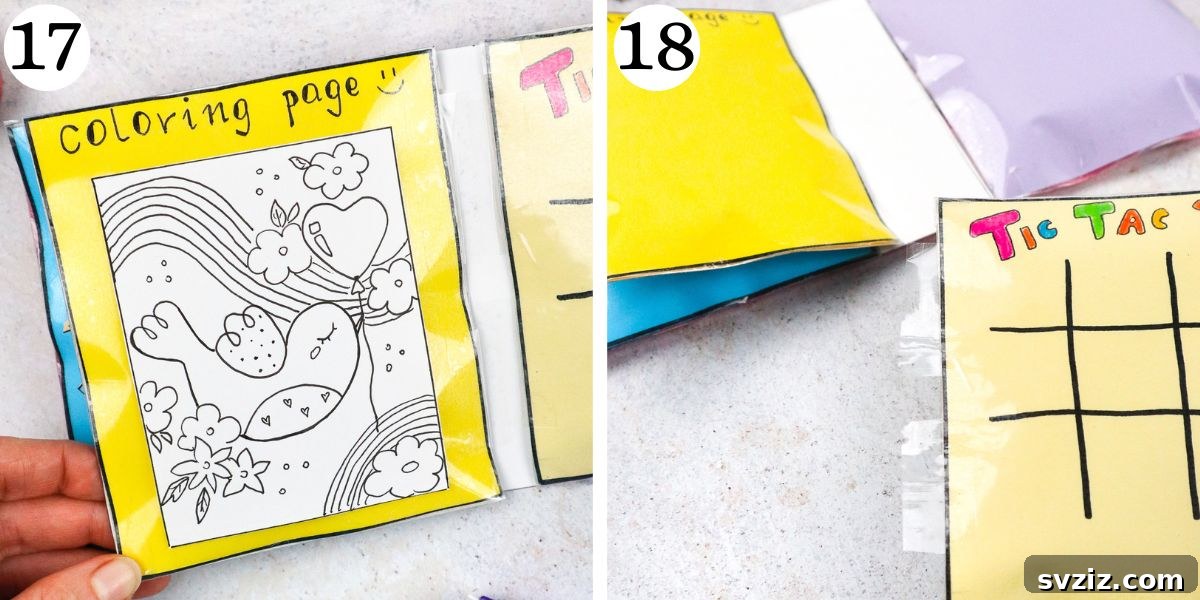 Tactile Adventure Book 12 Instructions for Stunning Squishy Game Book Pages 17-18