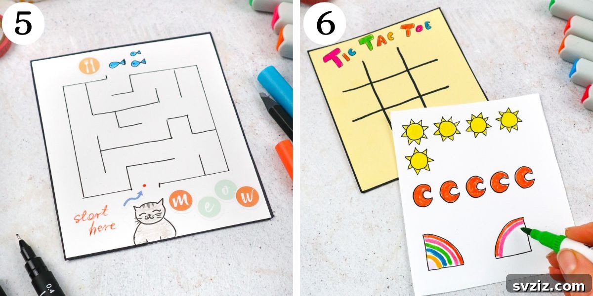 Tactile Adventure Book 6 Instructions for Cute Squishy Game Book Pages 5-6