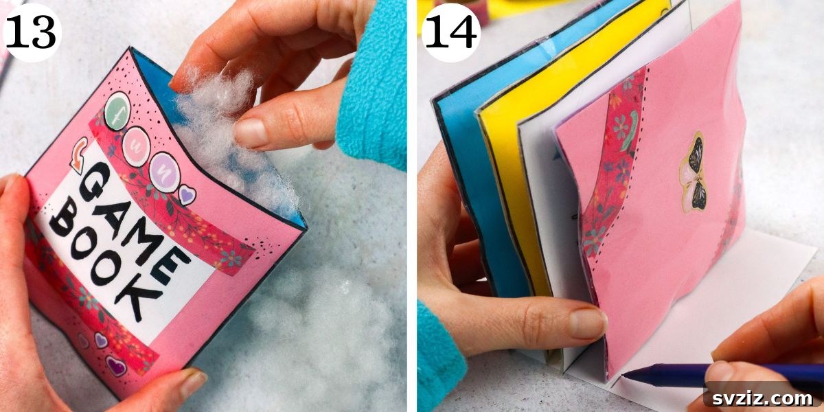 Tactile Adventure Book 10 Instructions for Clever Squishy Game Book Pages 13-14