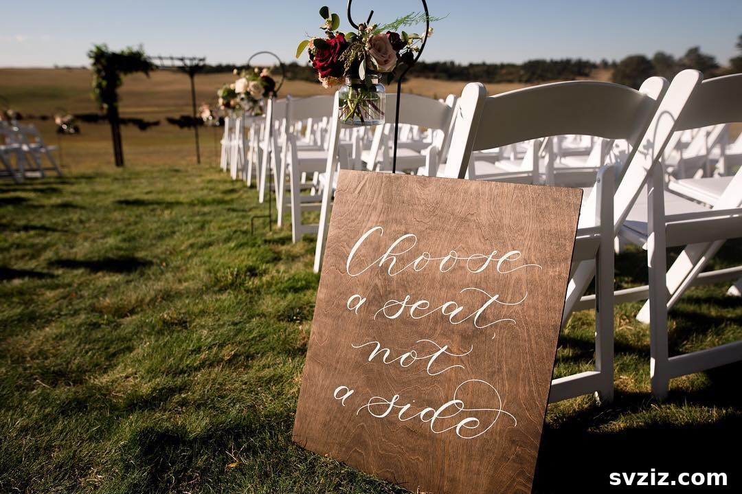 Charming wedding sign 