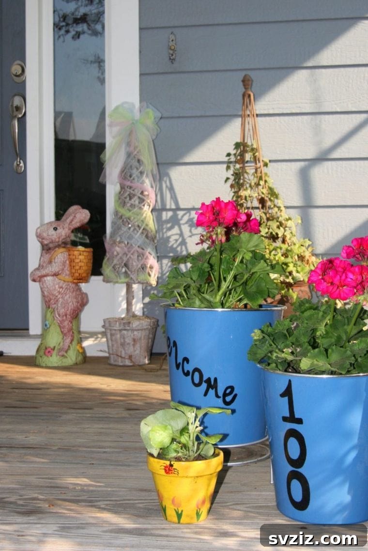 20 Charming Easter Porch Decor Inspirations 18 Flower Power