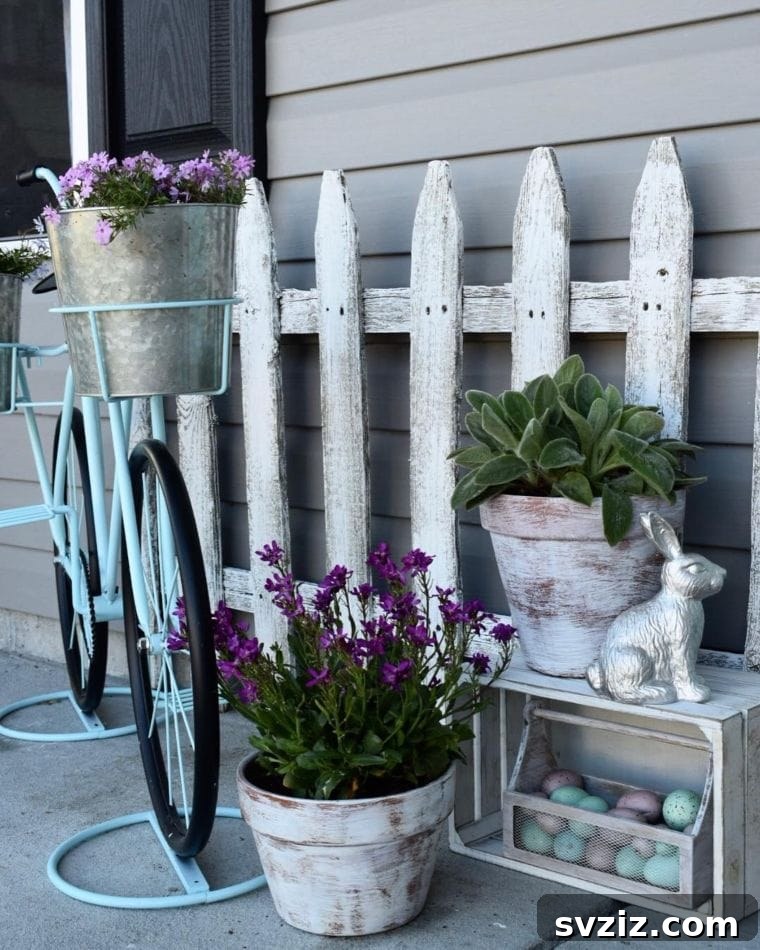 20 Charming Easter Porch Decor Inspirations 19 Cozy Cottage