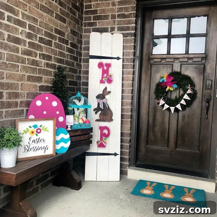 20 Charming Easter Porch Decor Inspirations 21 Pink Pops