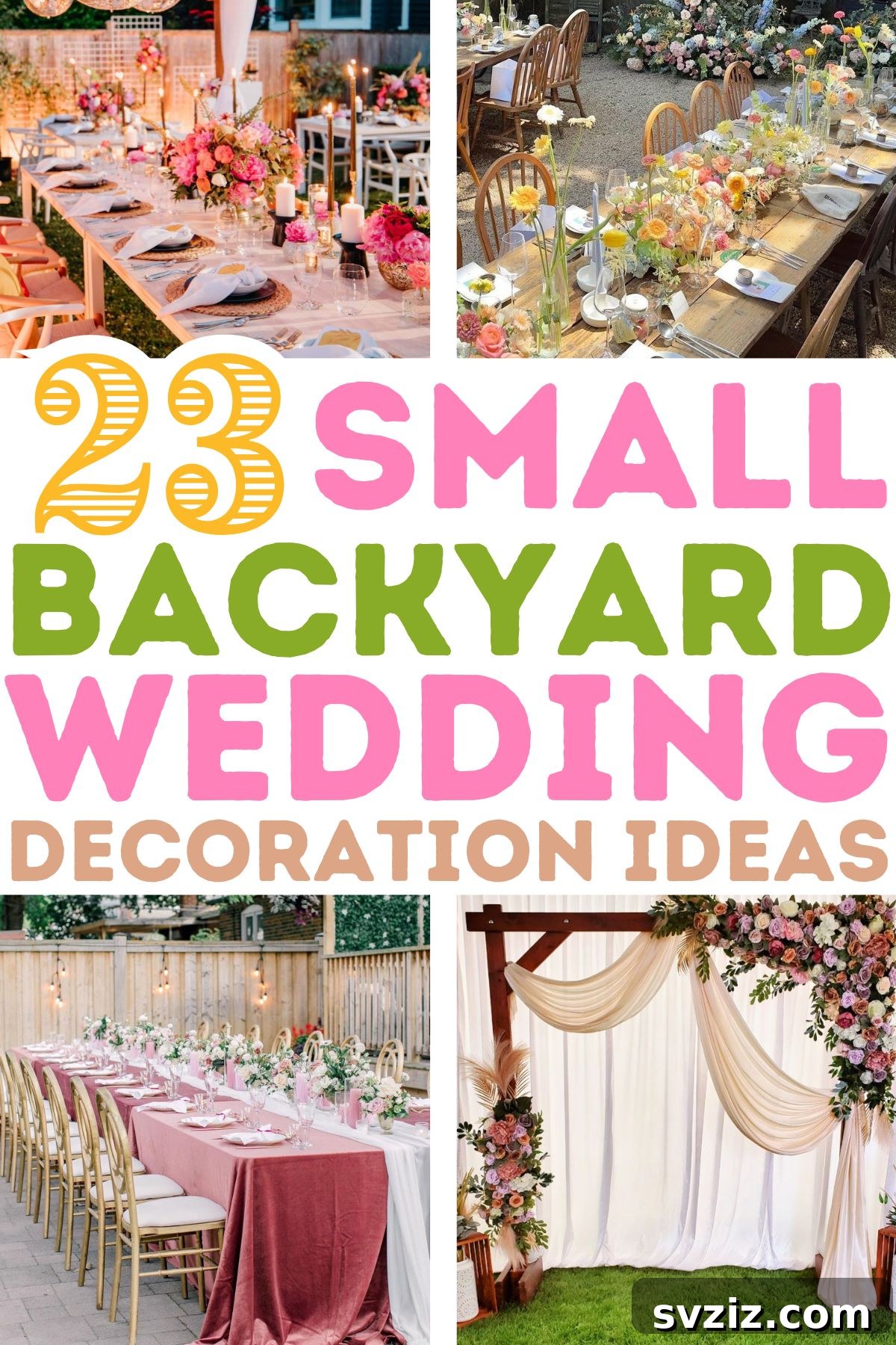 Enchanting Backyard Wedding Decor 2 ideas for small backyard weddings