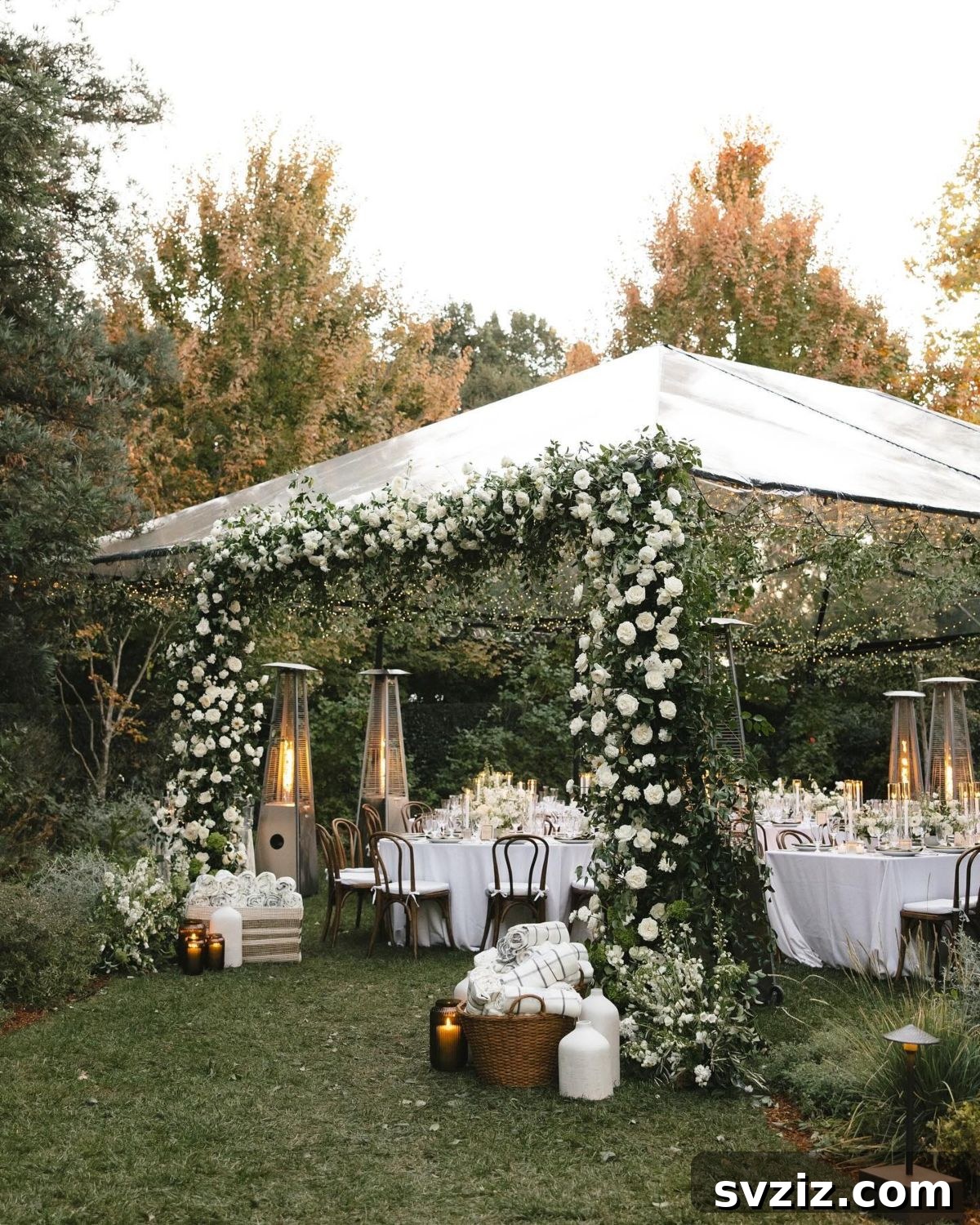 Enchanting Backyard Wedding Decor 20 18. Candle Lit Tent