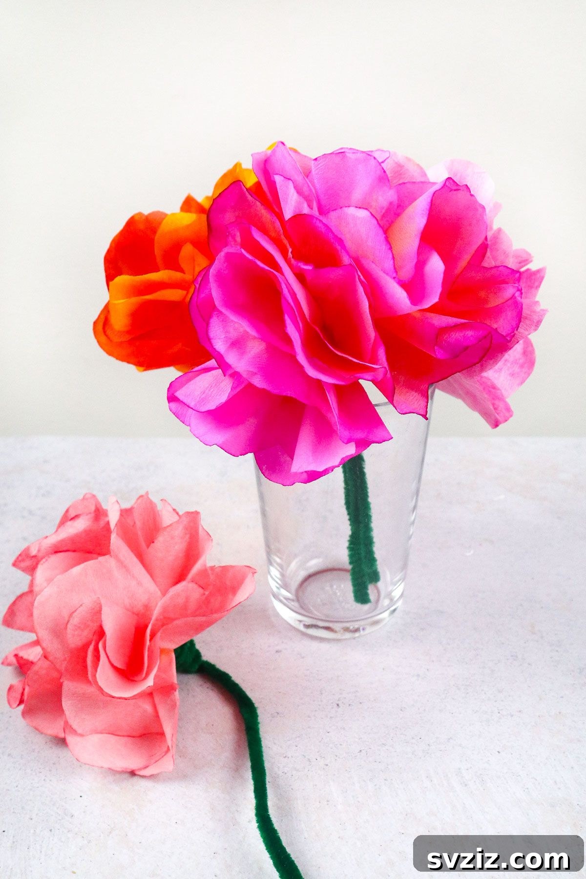 Creative Spring Art for Kids 3 Colorful Coffee Filter Flowers for Kids Spring Craft