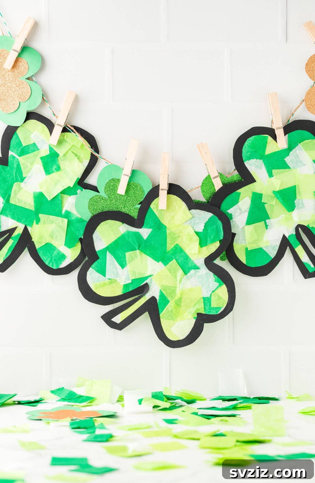 Creative Spring Art for Kids 22 Festive Shamrock Suncatcher for St. Patrick's Day