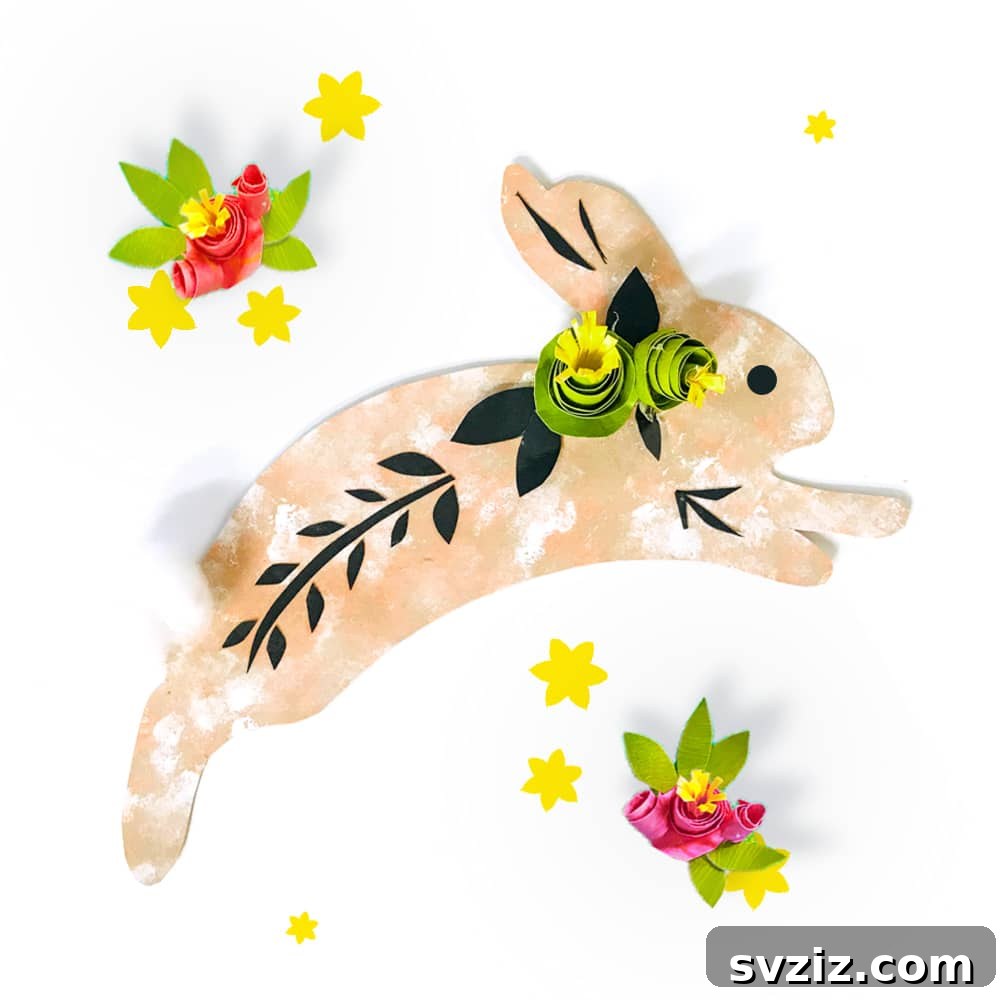 Creative Spring Art for Kids 4 Charming DIY Folk Art Bunnies for Spring Decor