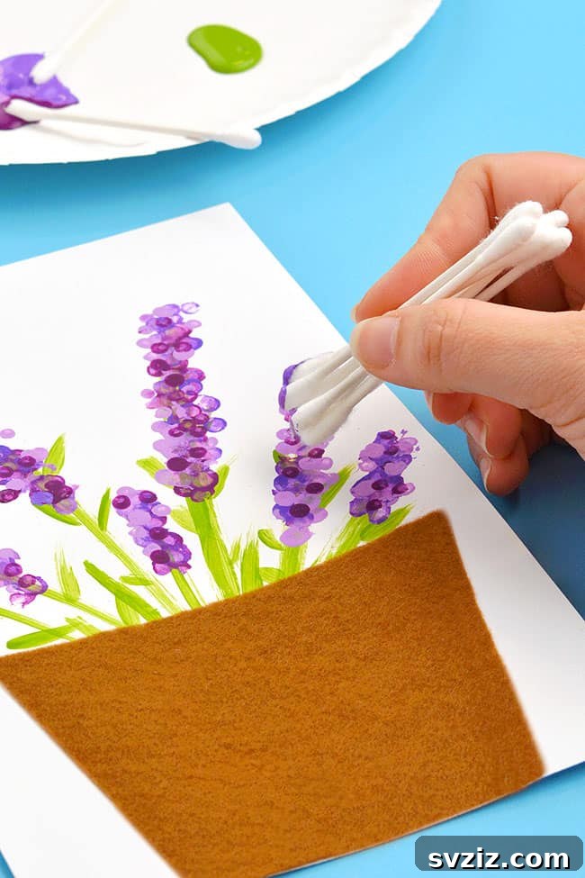 Creative Spring Art for Kids 10 Charming Q-Tip Flower Painting for Kids