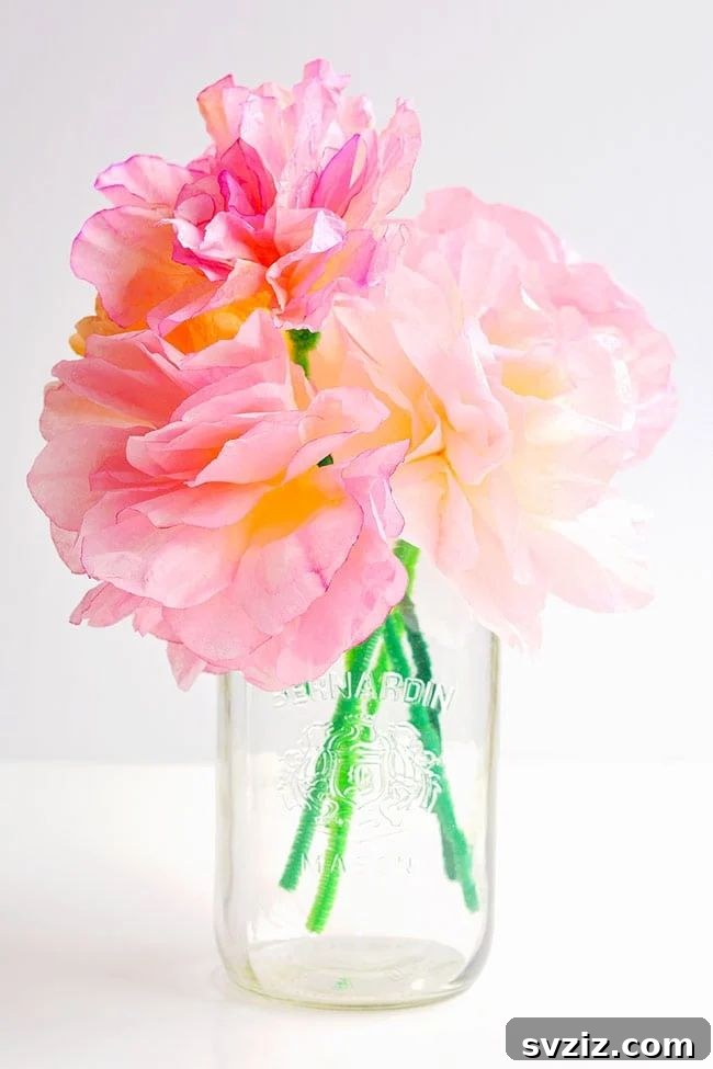 21. Coffee Filter Flowers