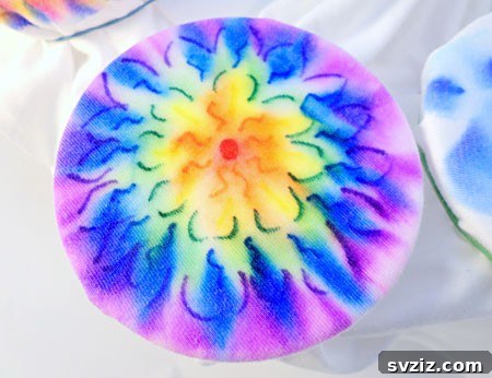11. Tie-Dye T-Shirts with Permanent Markers