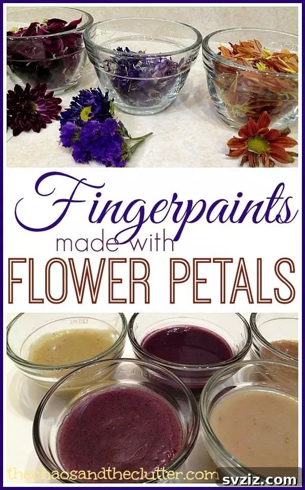 13. Flower Petal Fingerpaint