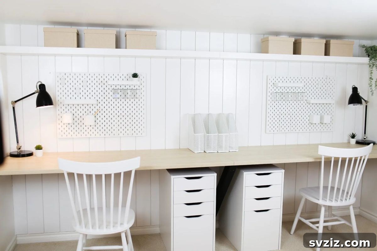 13. Organized Homework Station
