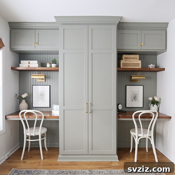 15. Built-In IKEA PAX Desk