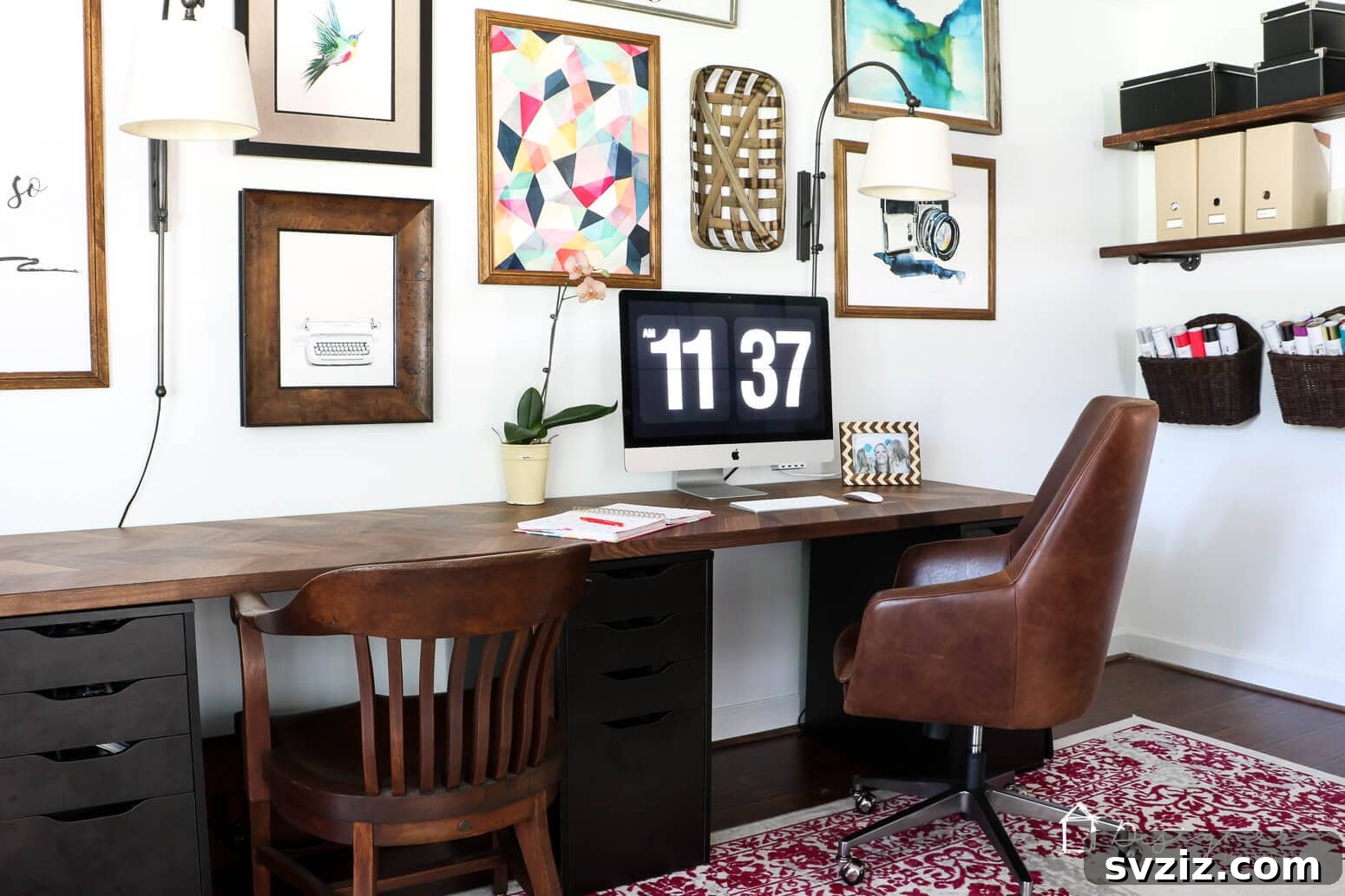 7. Gorgeous IKEA Desk