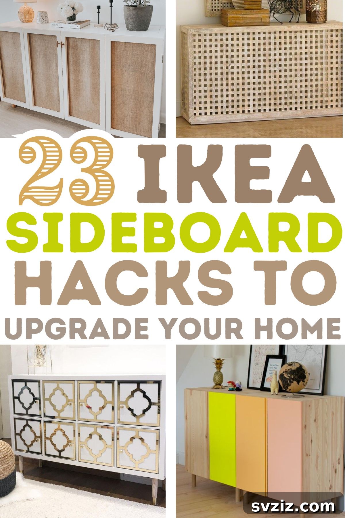 23 Ingenious IKEA Sideboard Makeovers 2 ikea sideboard hacks