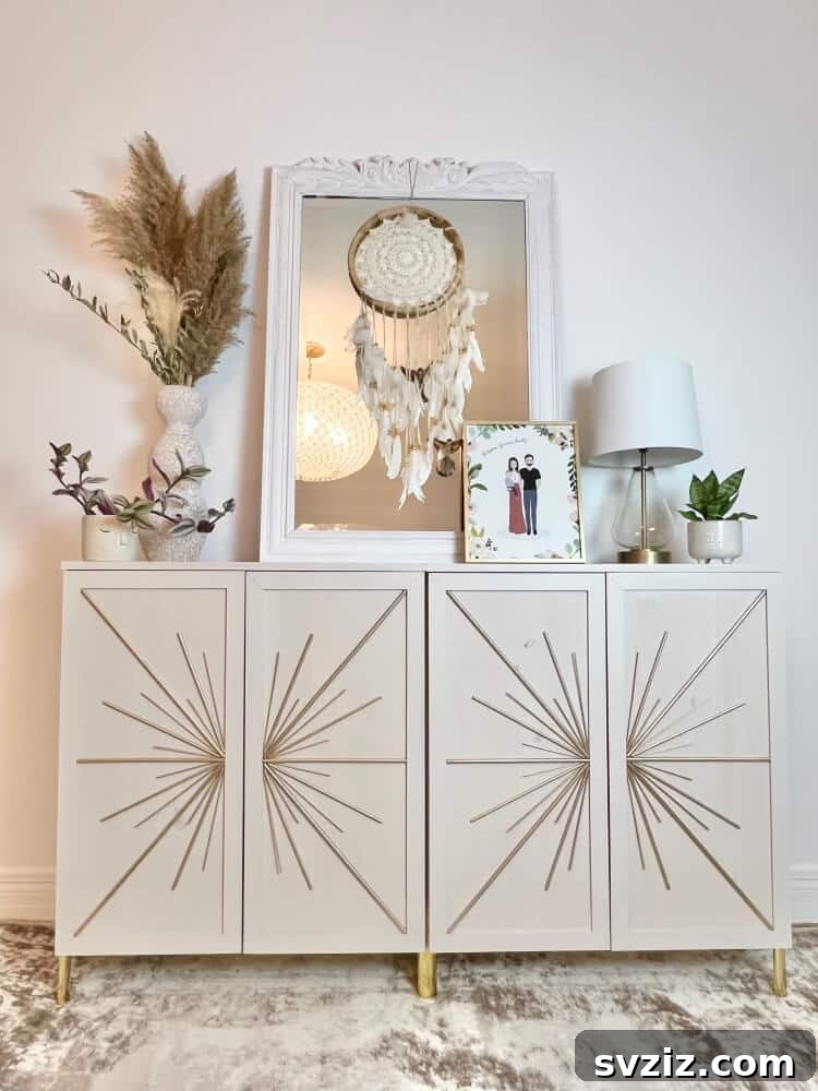 23 Ingenious IKEA Sideboard Makeovers 11 9. IKEA IVAR Sunburst Hack