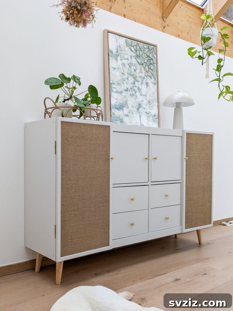 23 Ingenious IKEA Sideboard Makeovers 12 10. IKEA KALLAX Makeover