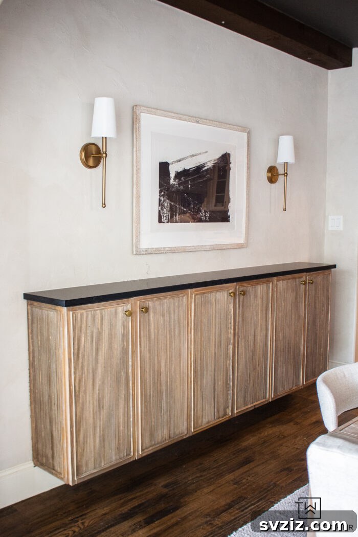 23 Ingenious IKEA Sideboard Makeovers 15 13. Floating Buffet
