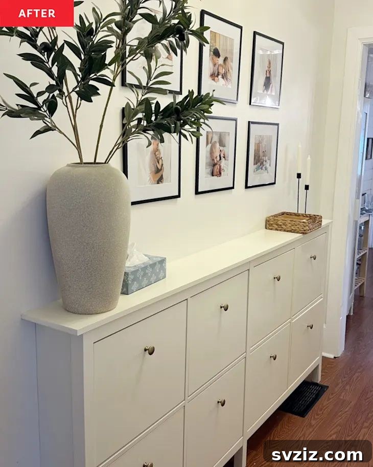 23 Ingenious IKEA Sideboard Makeovers 18 16. IKEA HEMNES Hallway Sideboard