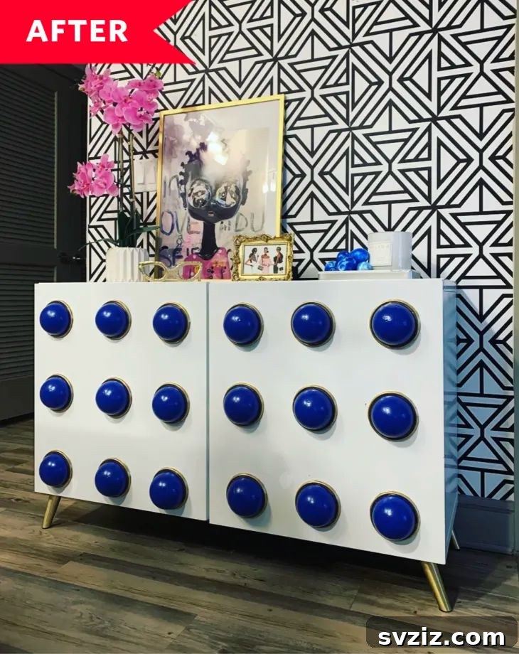 23 Ingenious IKEA Sideboard Makeovers 21 19. Eye-Catching IKEA BESTA Makeover